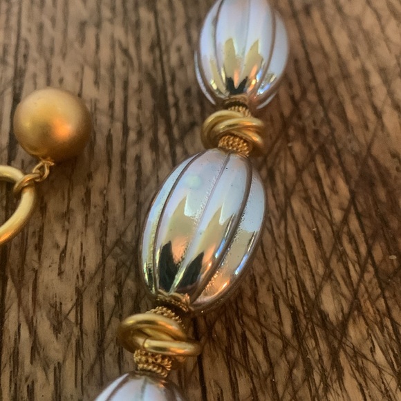 RARE FIND!! Vintage Anne Klein Runway Couture Art Deco Chunky Necklace 18 in - Picture 7 of 10